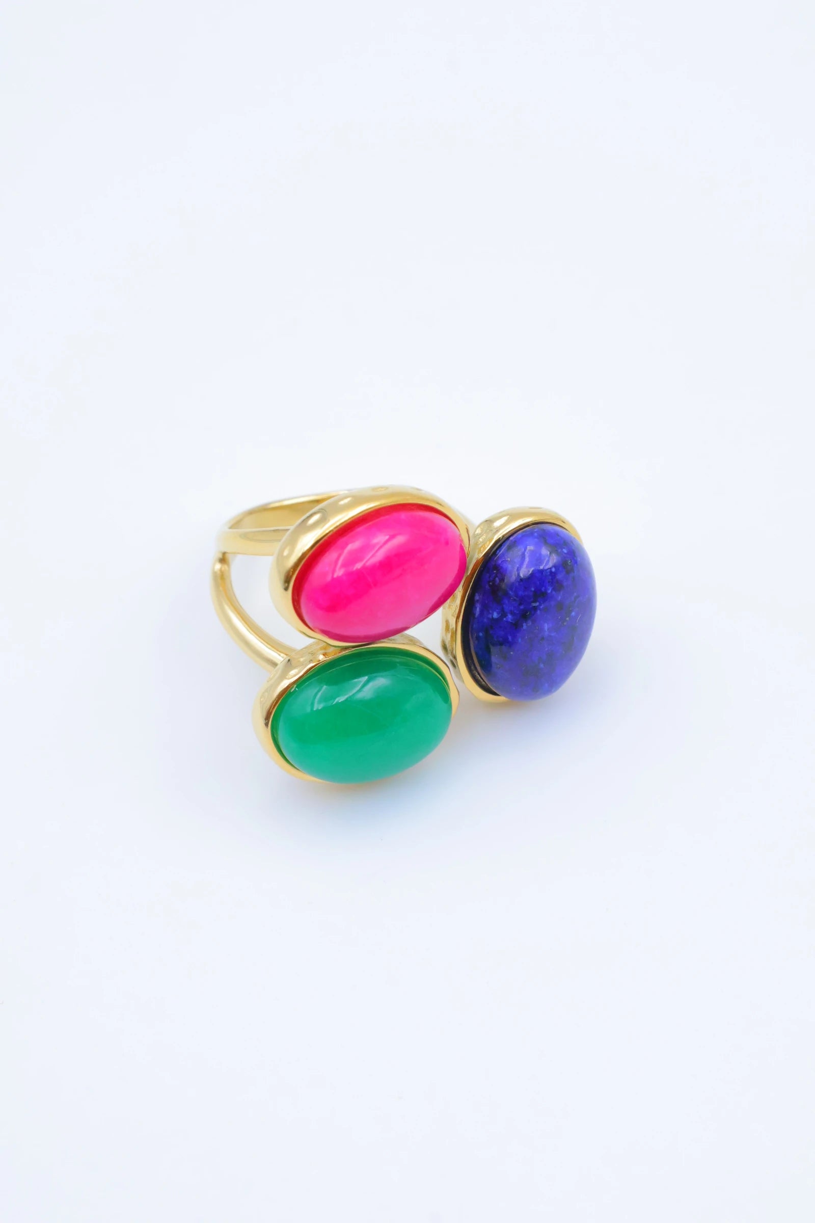 Bague en acier inoxydable ajustable - FUCHSIA