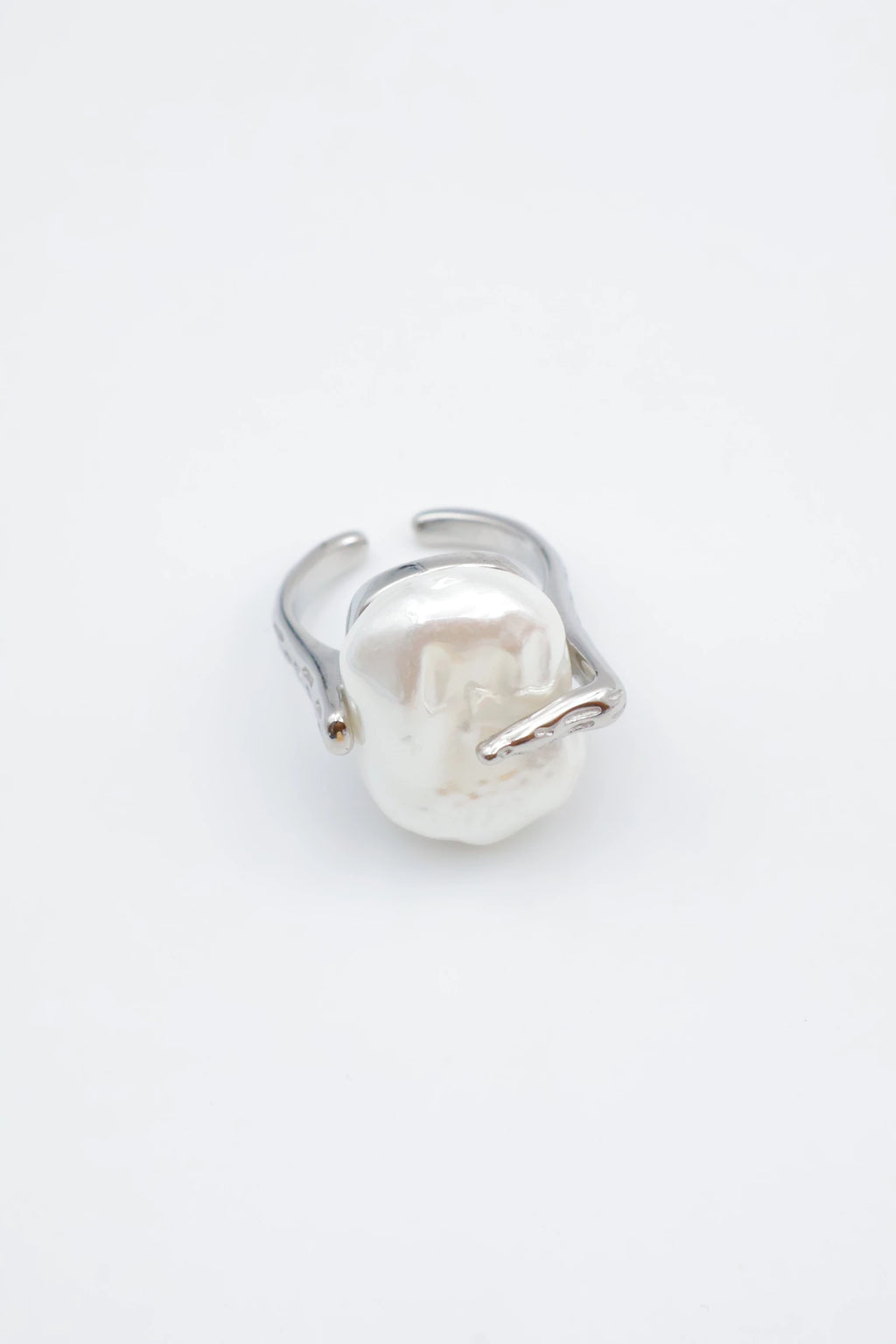 Bague en acier inoxydable ajustable - ARGENT
