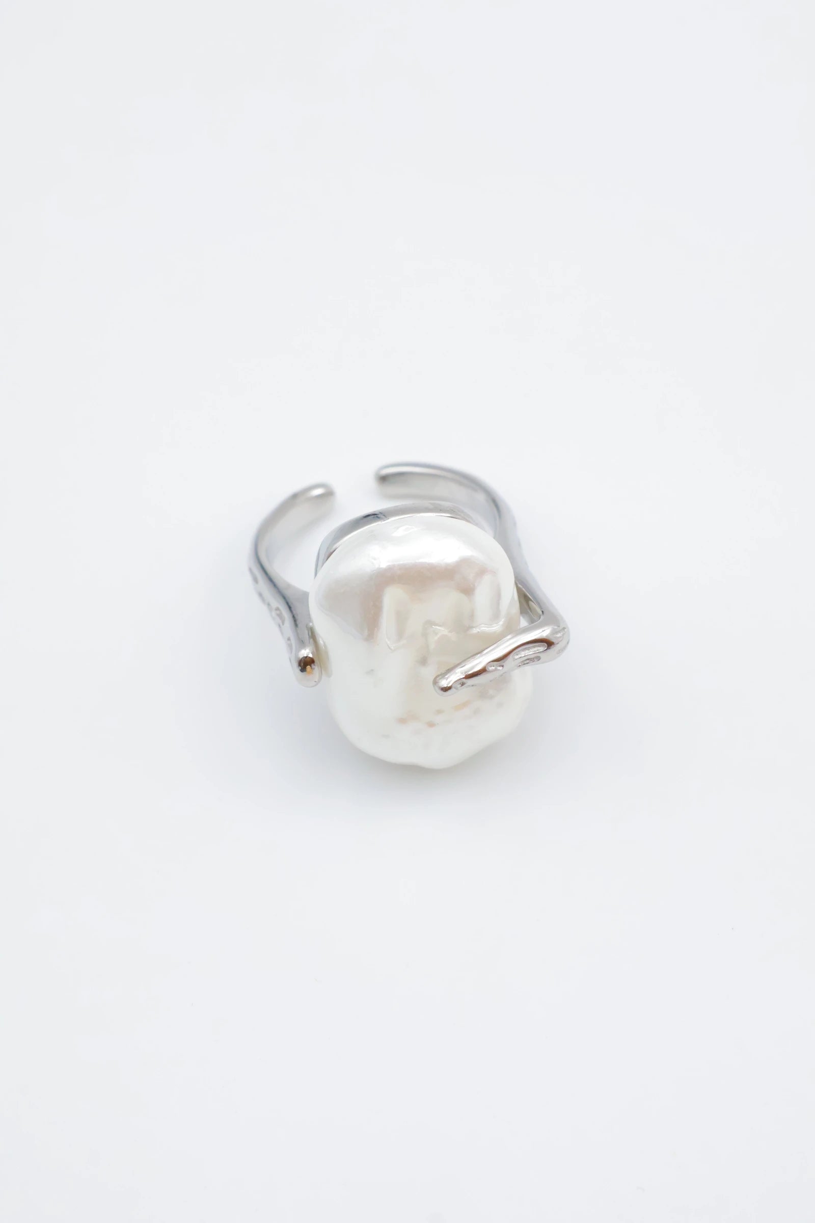 Bague en acier inoxydable ajustable - ARGENT