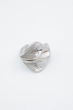 Bague en acier inoxydable ajustable - ARGENT