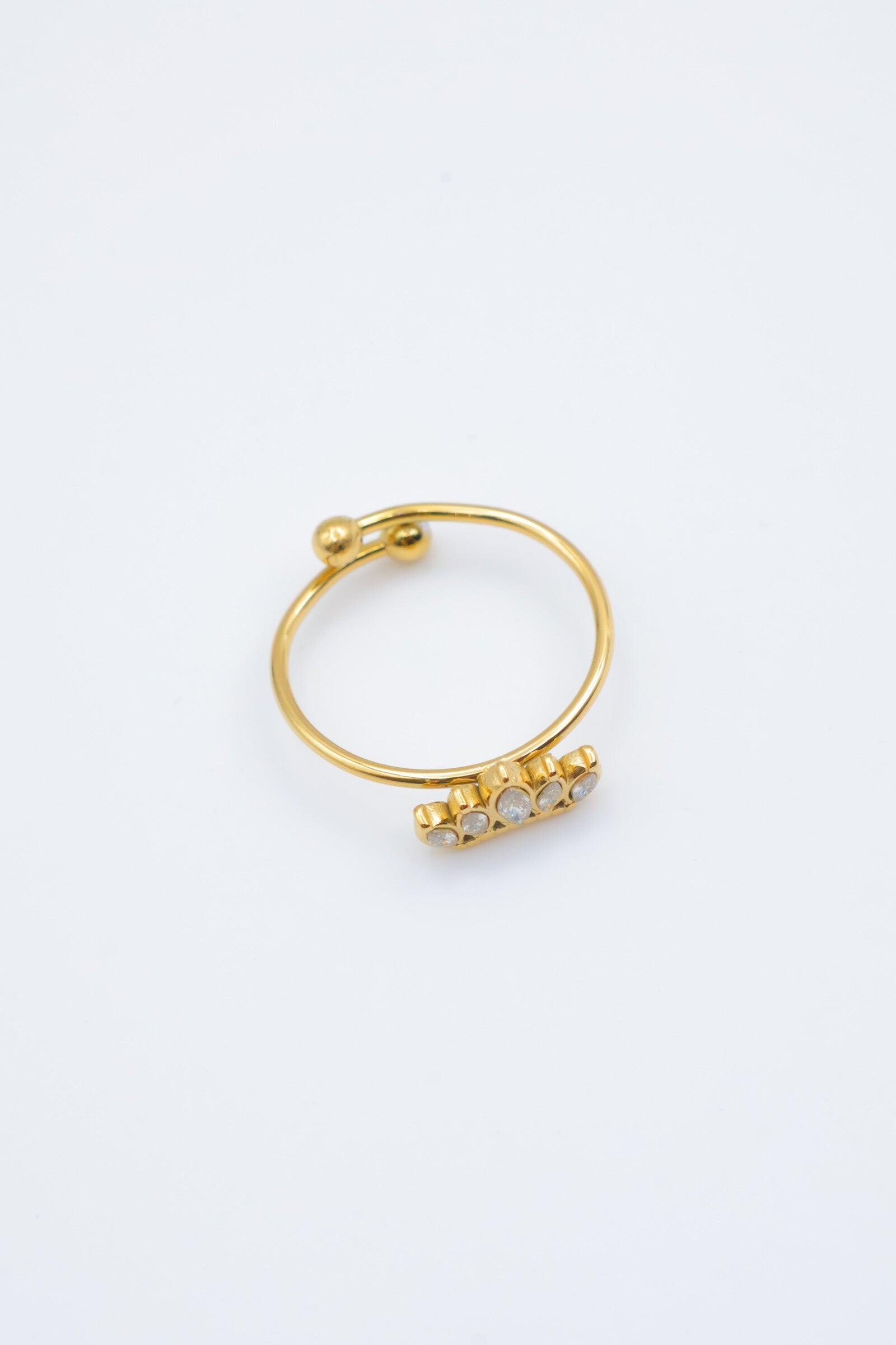 Bague en acier inoxydable ajustable - DORÉ