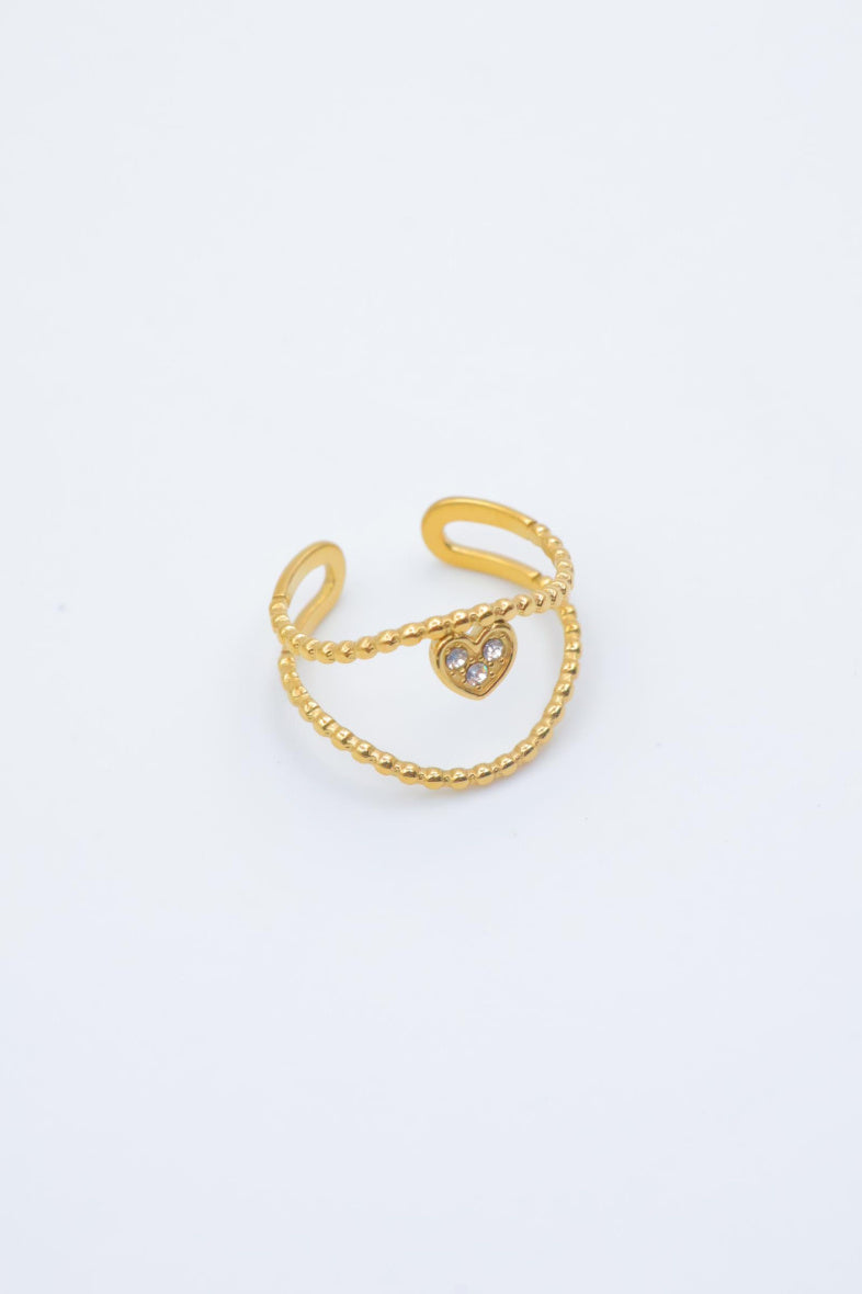 Bague en acier inoxydable ajustable - DORÉ