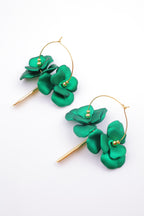 Boucles d'oreilles en acier inoxydable - VERT