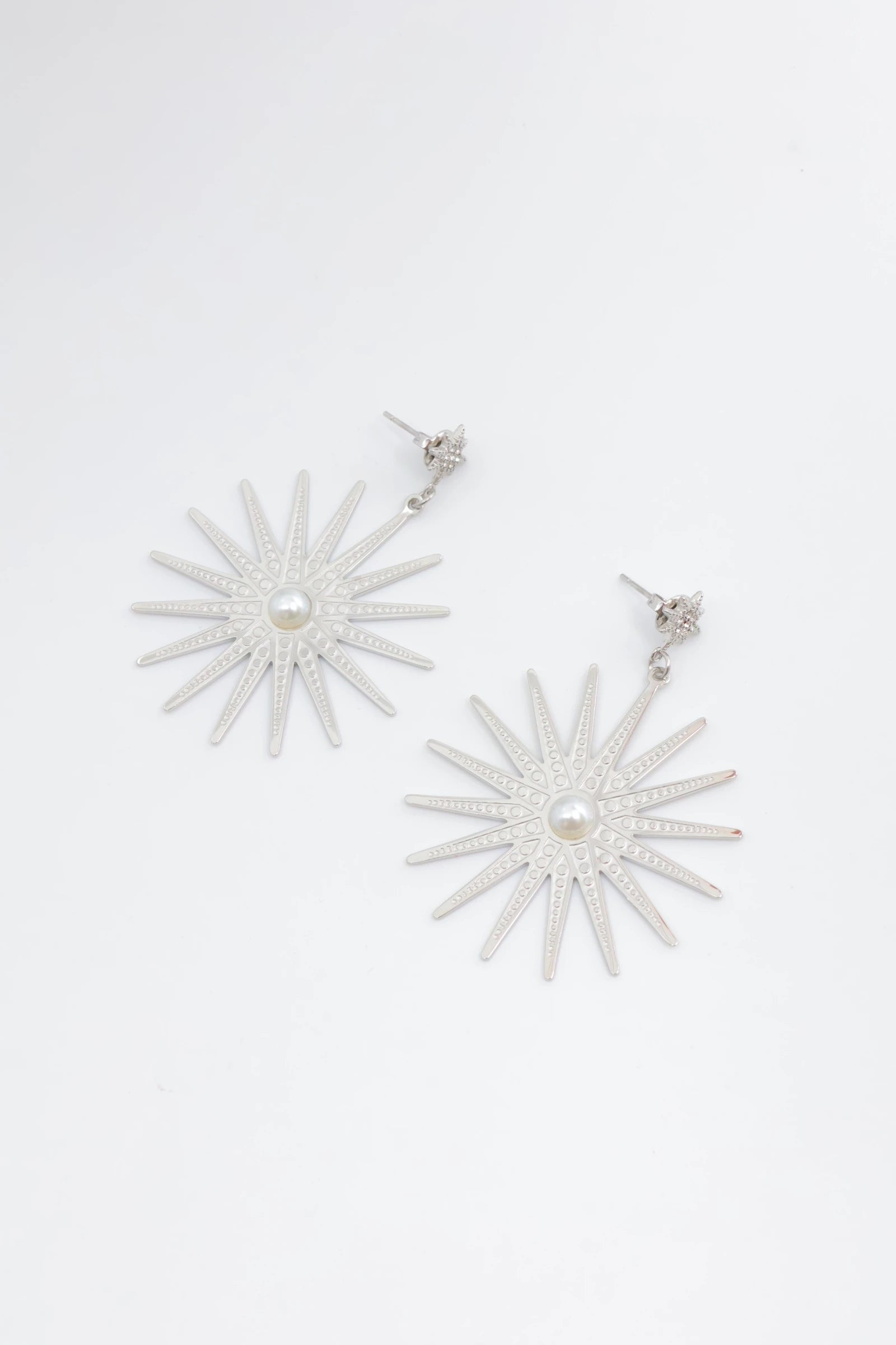 Boucles d'oreilles en acier inoxydable - ARGENT
