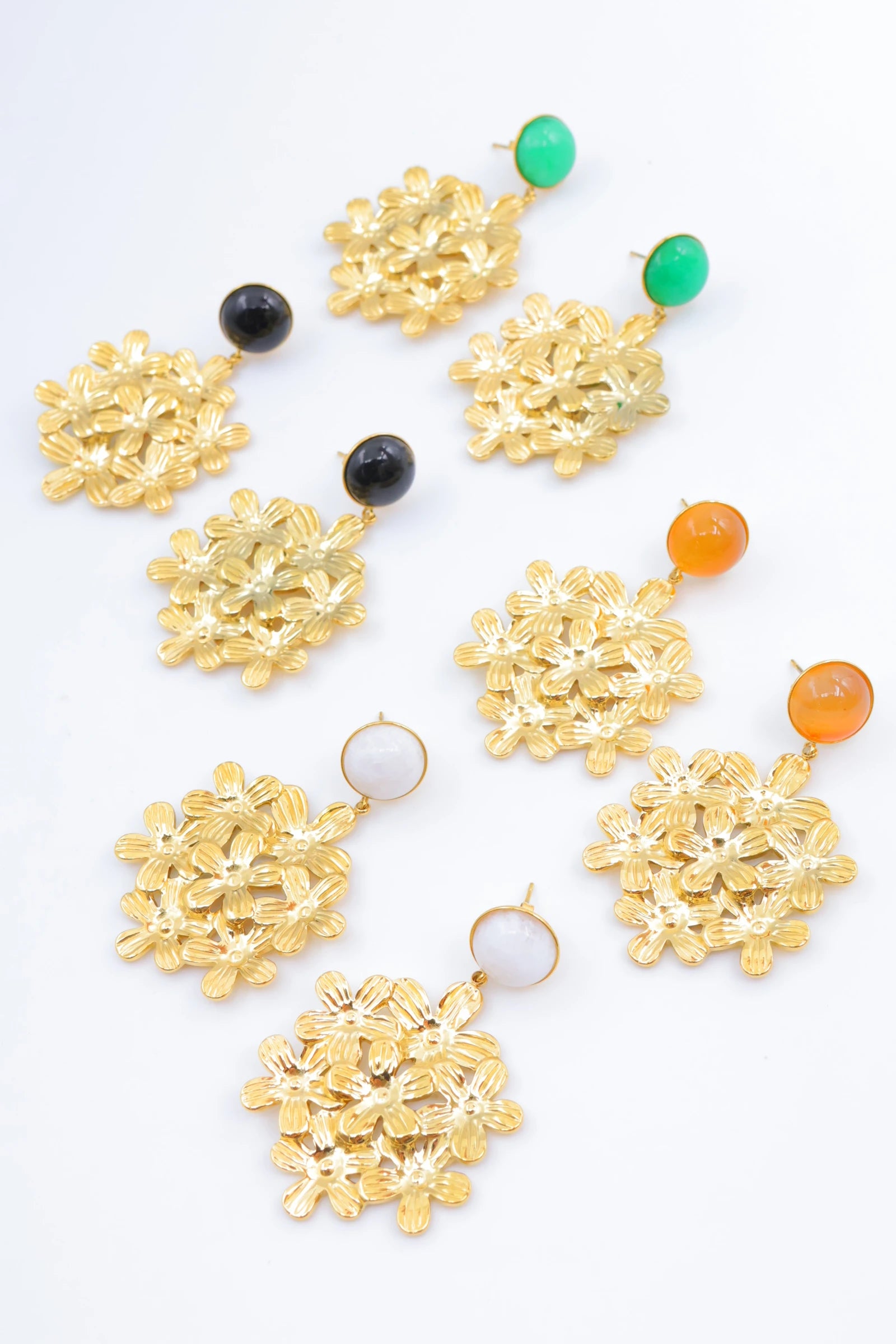 Boucles d'oreilles en acier inoxydable - NOIR