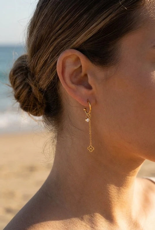 Boucles d’oreilles en acier inoxydable