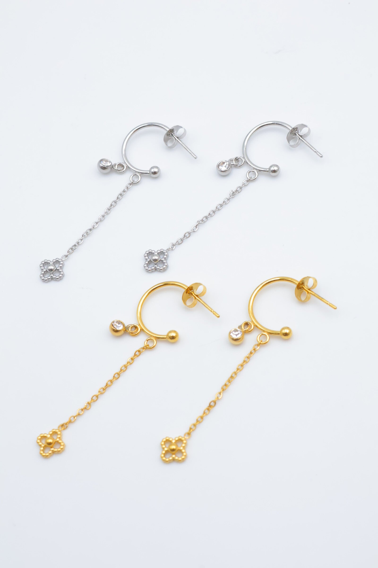 Boucles d'oreilles en acier inoxydable - DORÉ
