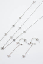 Parure de bijoux en acier inoxydable - ARGENT