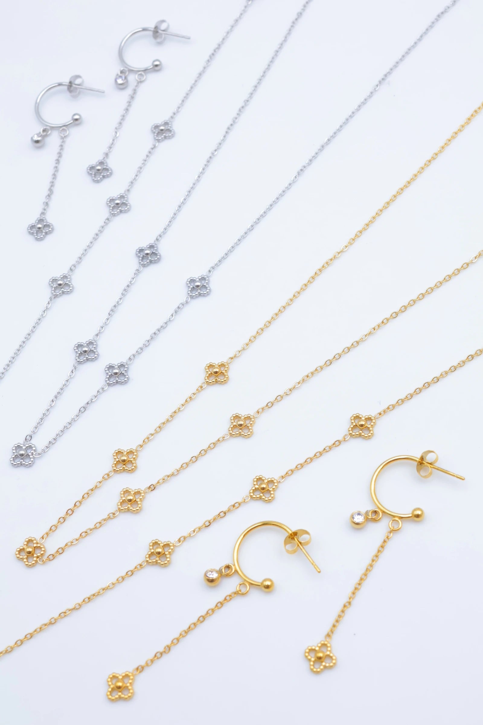 Parure de bijoux en acier inoxydable - DORÉ