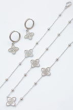 Parure de bijoux en acier inoxydable - ARGENT