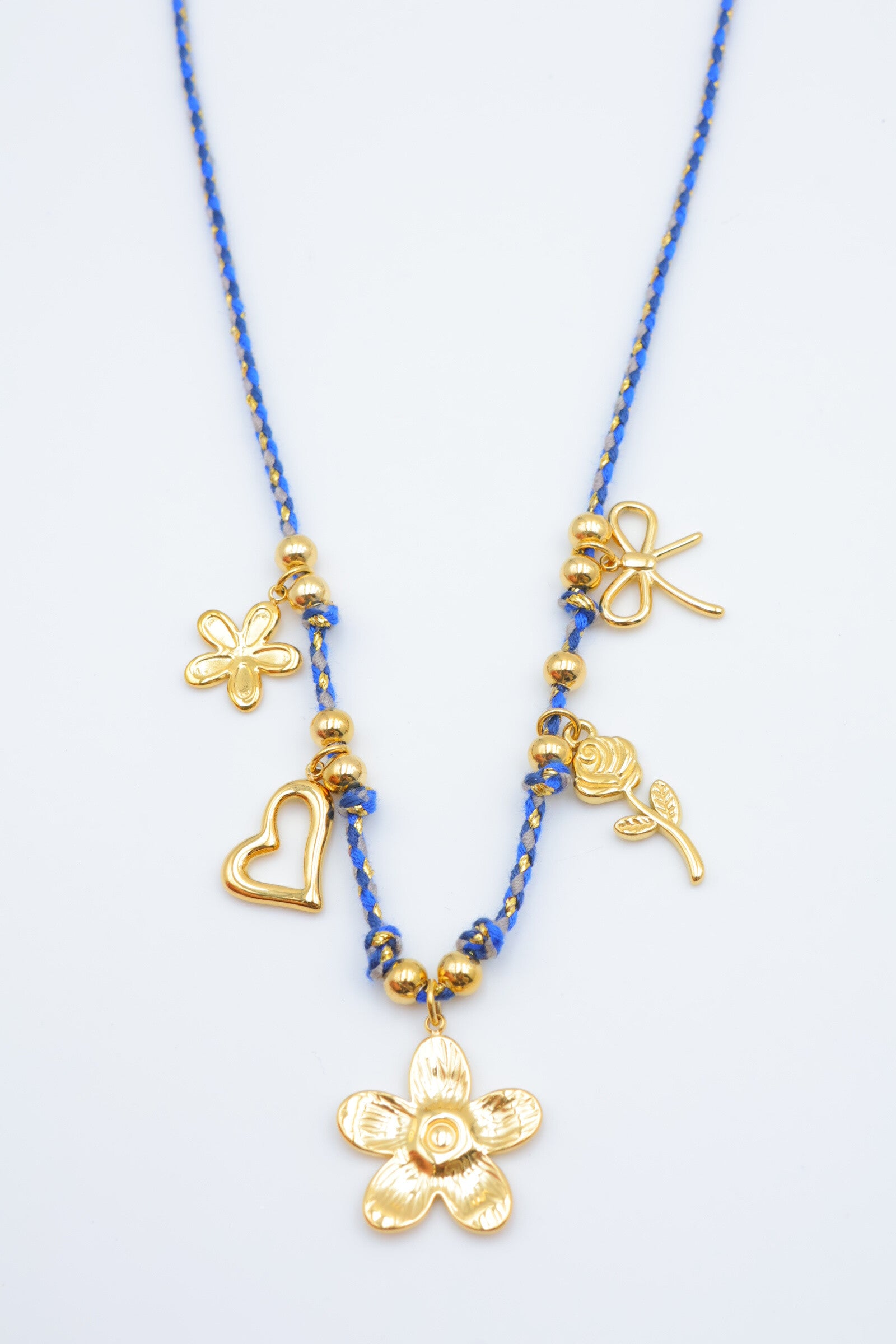 Collier en acier inoxydable - BLEU