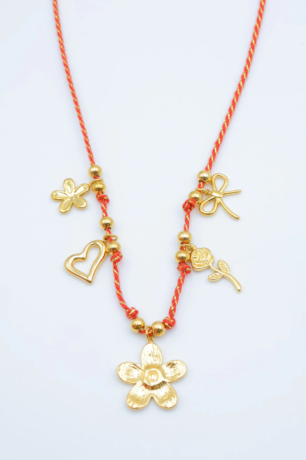 Collier en acier inoxydable - ROUGE