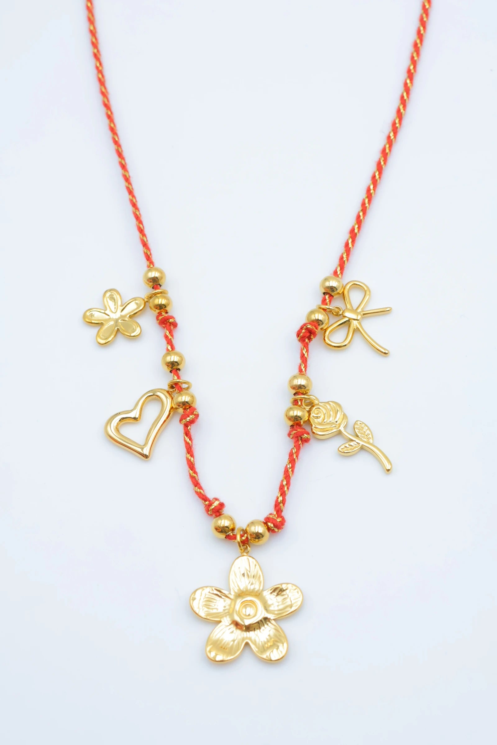 Collier en acier inoxydable - ROUGE
