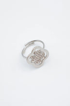 Bague en acier inoxydable ajustable - ARGENT