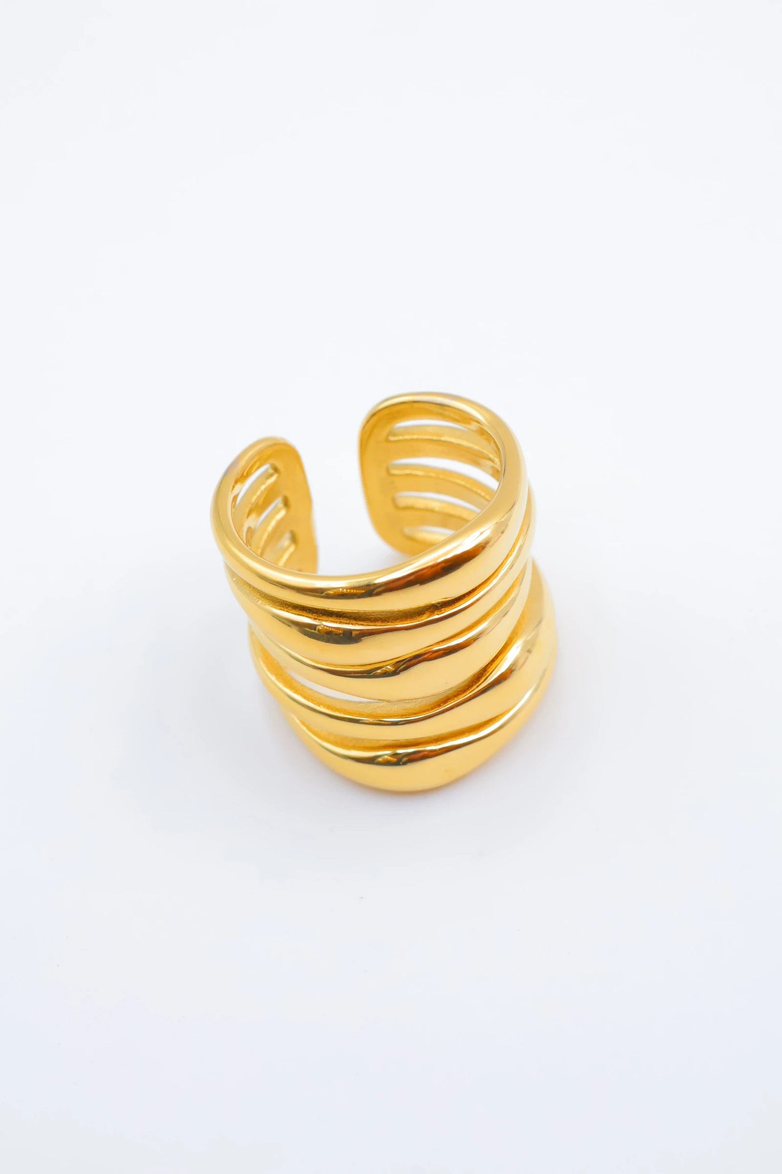 Bague en acier inoxydable ajustable - DORÉ
