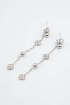 Boucles d'oreilles en acier inoxydable - ARGENT