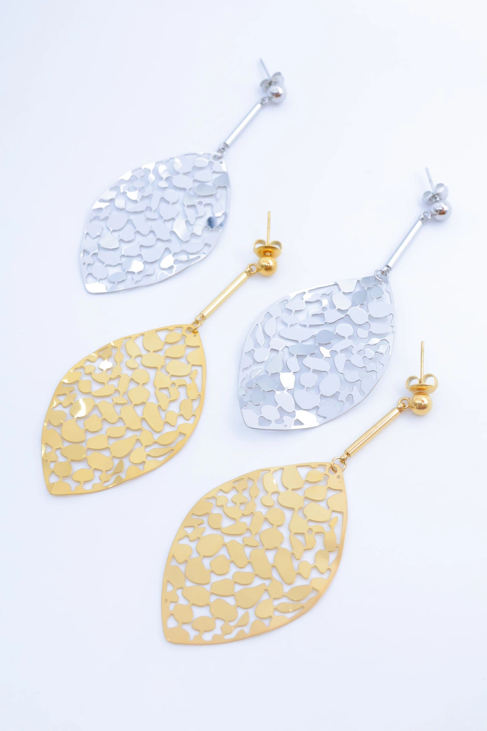 Boucles d'oreilles en acier inoxydable - DORÉ