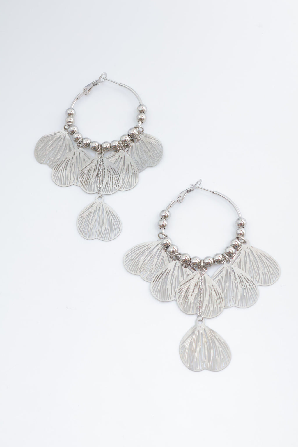 Boucles d'oreilles en acier inoxydable - ARGENT