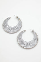 Boucles d'oreilles en acier inoxydable - ARGENT