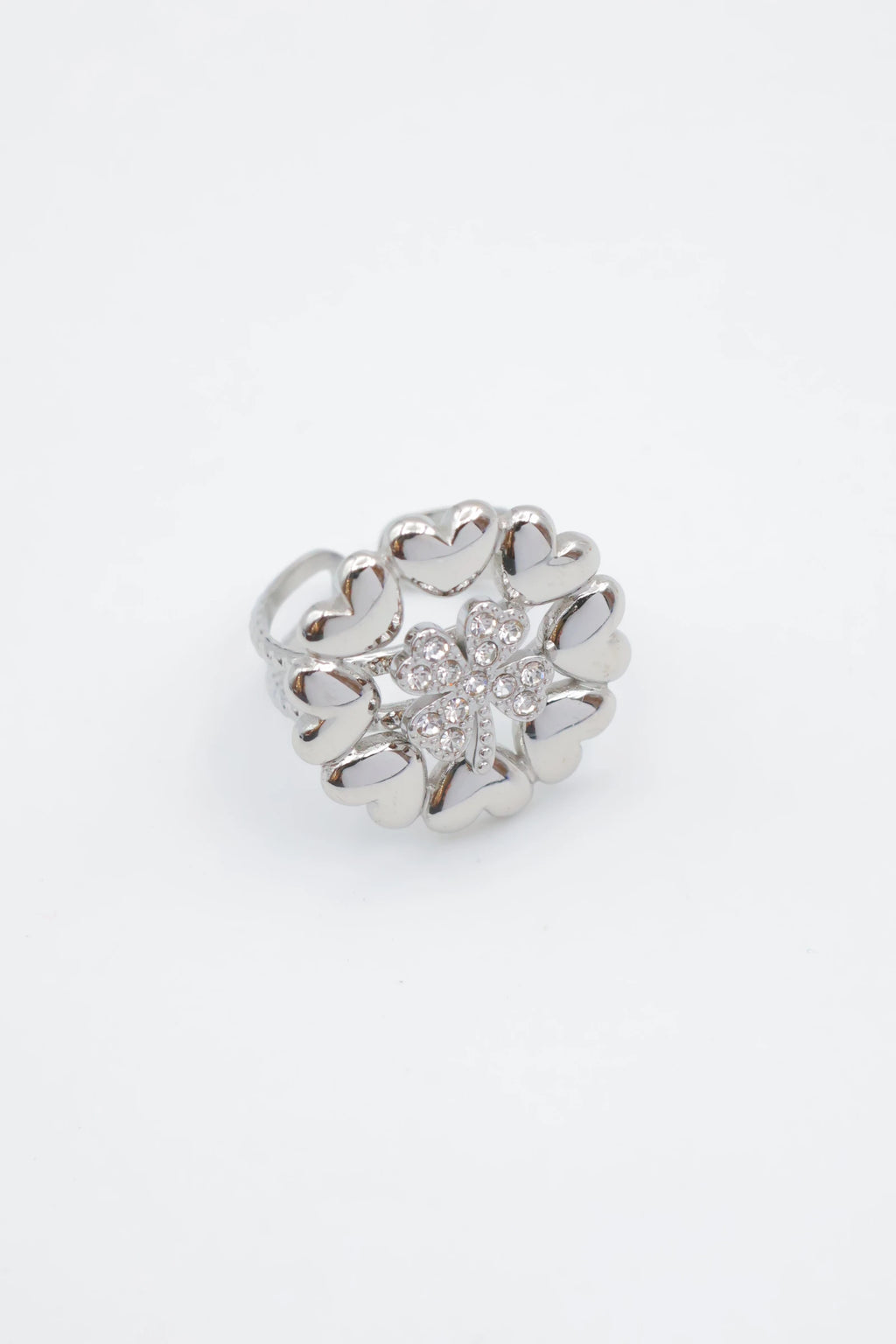Bague en acier inoxydable ajustable - ARGENT