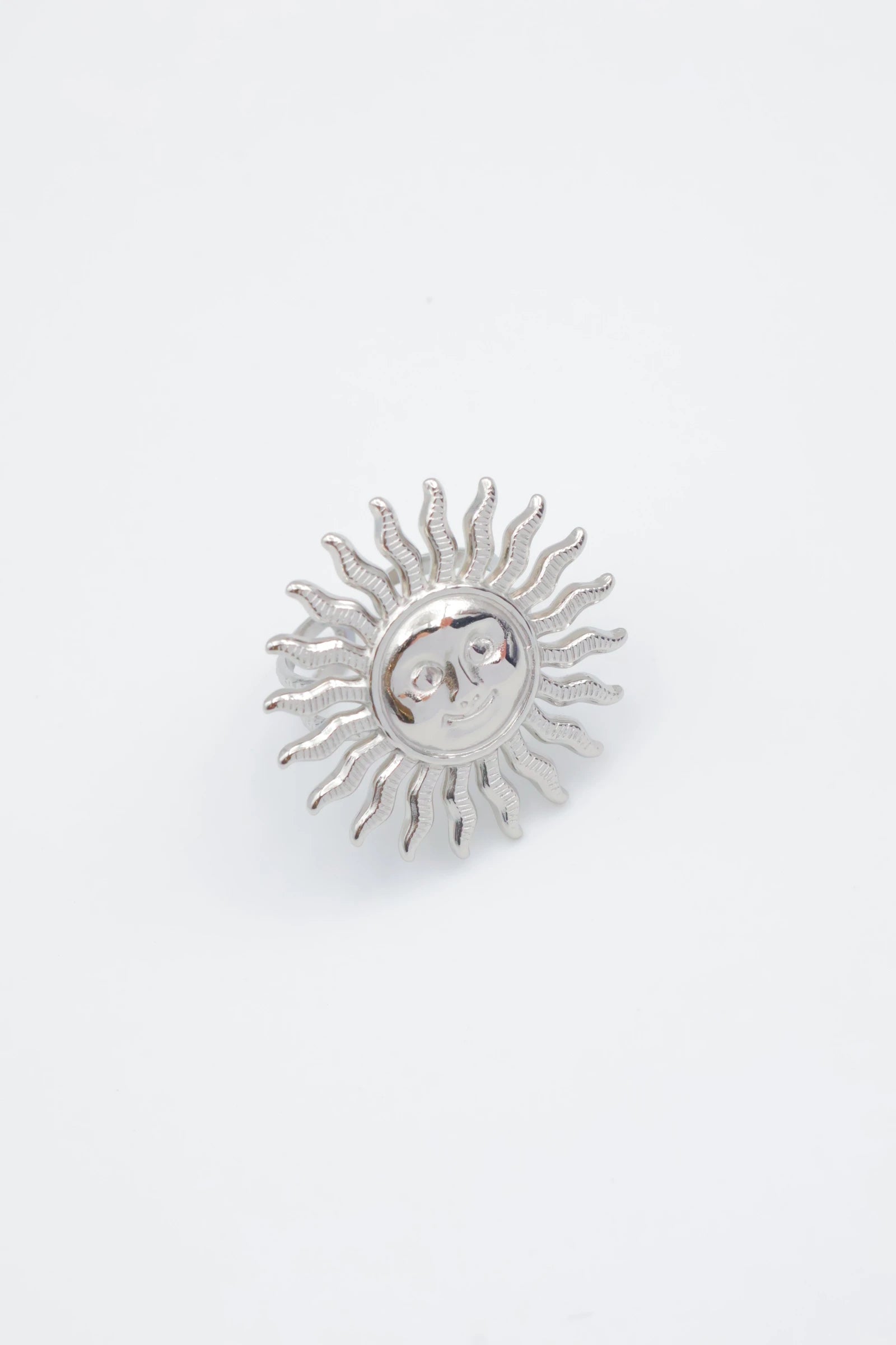Bague en acier inoxydable ajustable - ARGENT