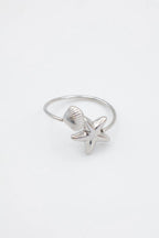 Bague en acier inoxydable ajustable - ARGENT