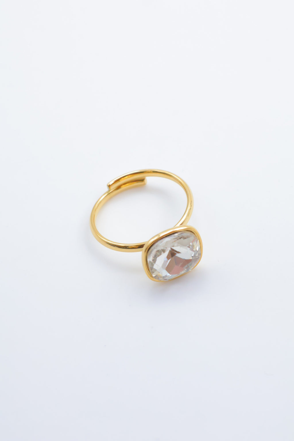 Bague en acier inoxydable ajustable - BLANC