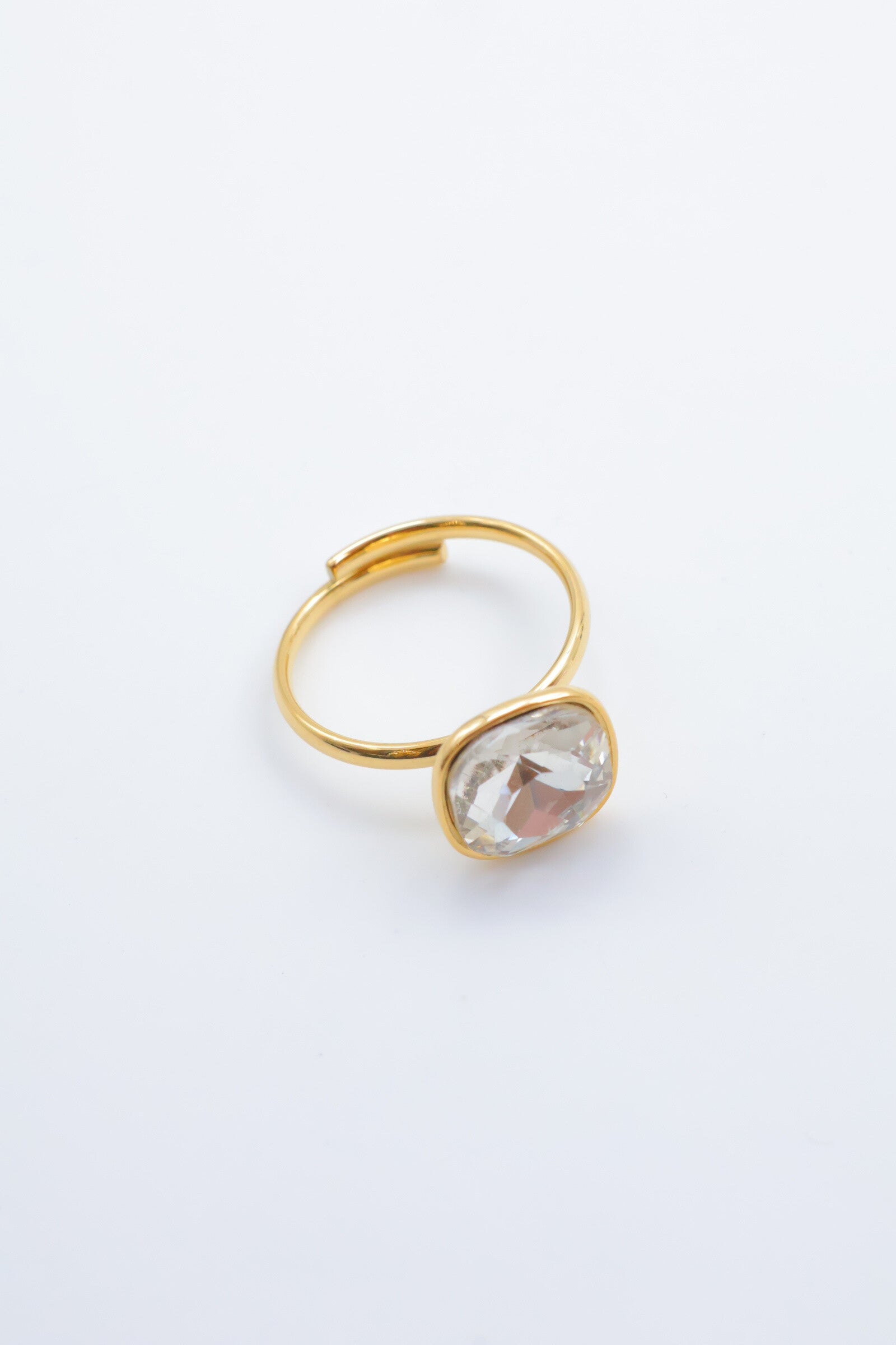 Bague en acier inoxydable ajustable - BLANC