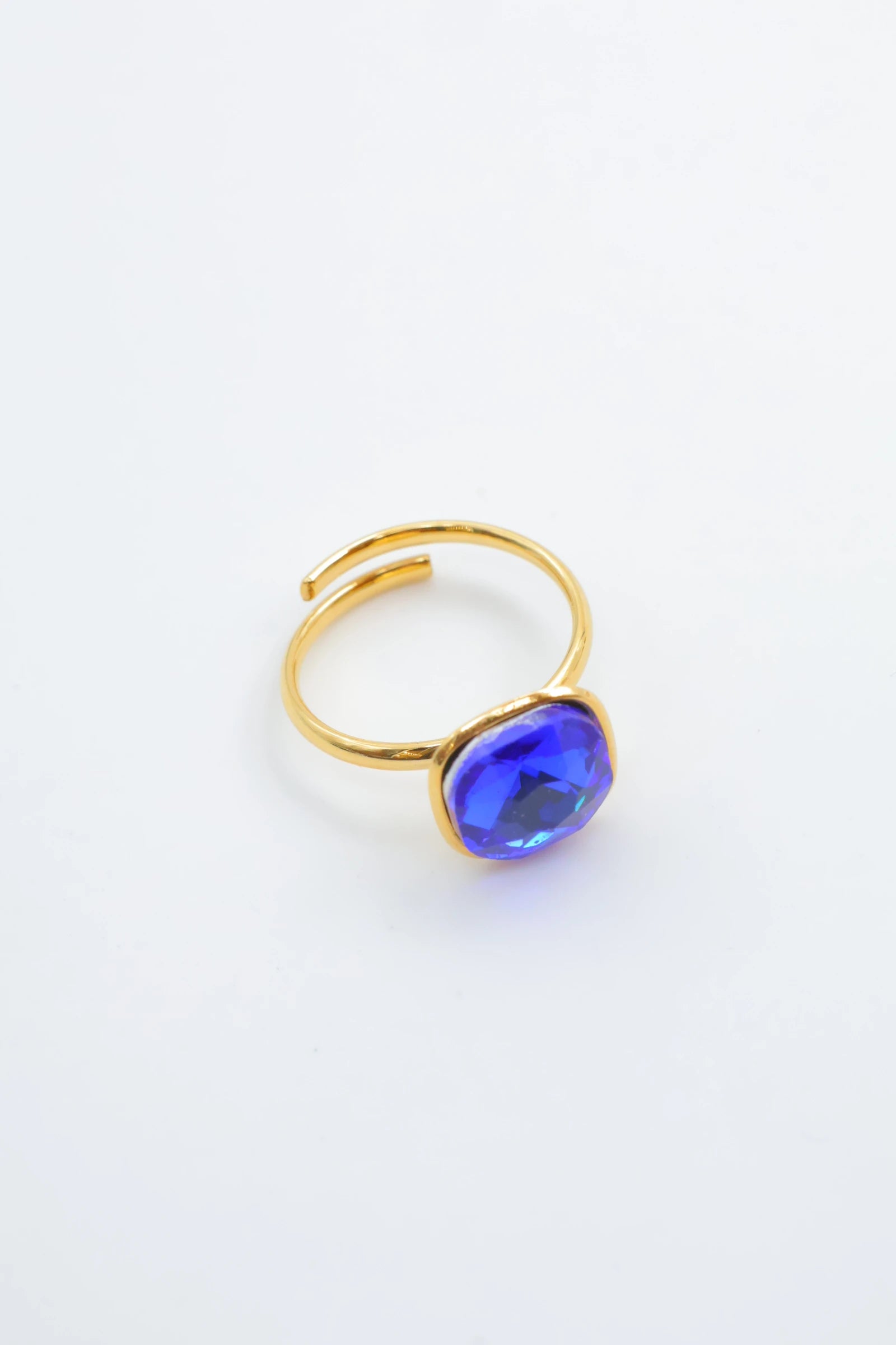 Bague en acier inoxydable ajustable - BLEU