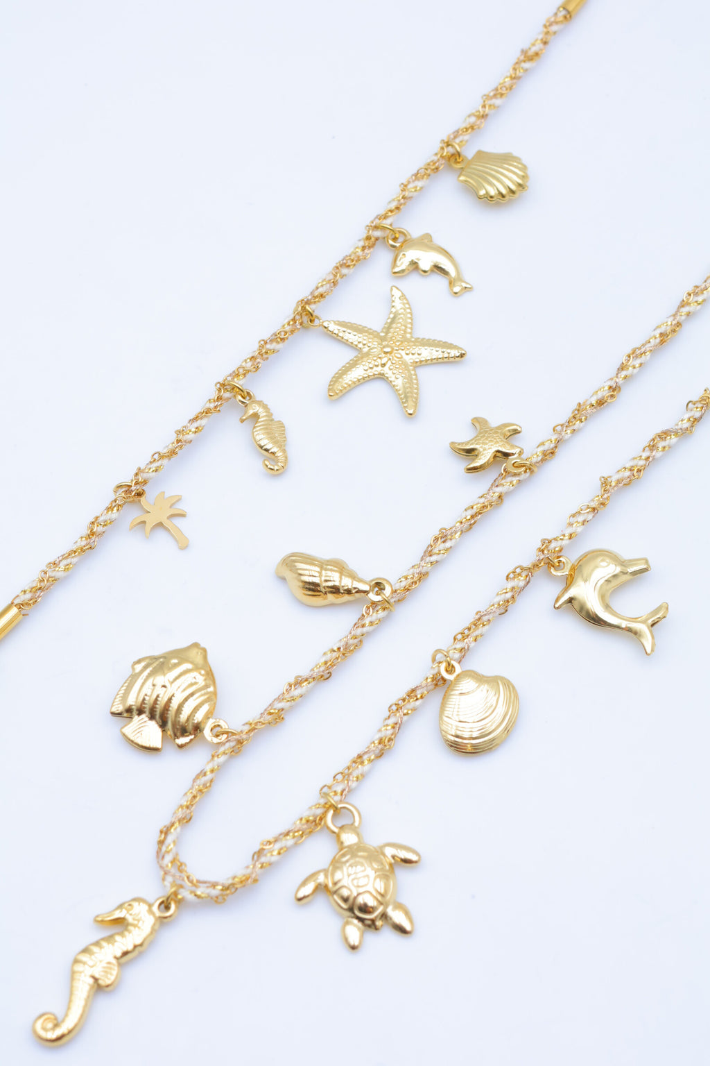 Parure de bijoux en acier inoxydable - BLANC