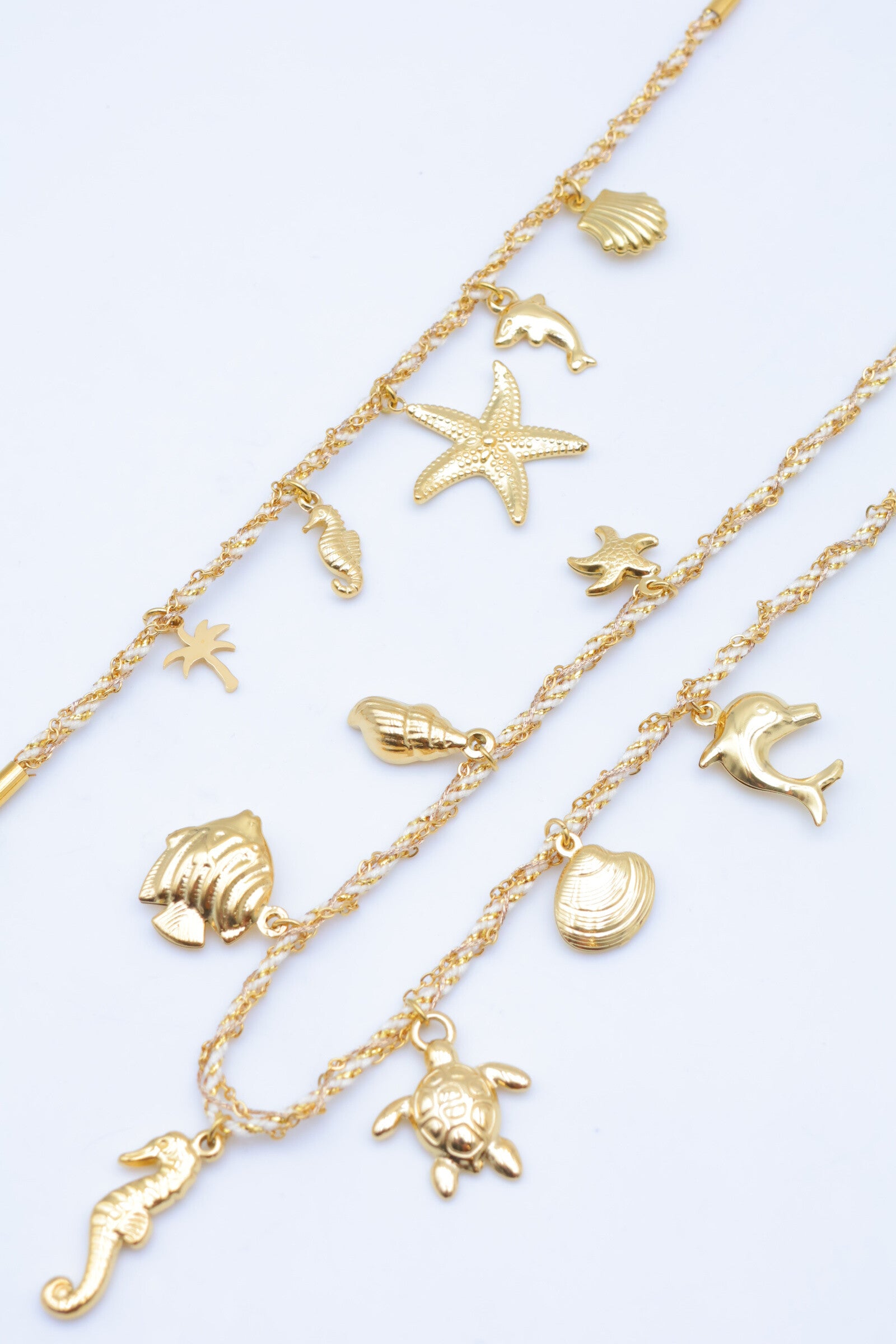 Parure de bijoux en acier inoxydable - BLANC