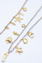 Parure de bijoux en acier inoxydable - MULTICOLORE