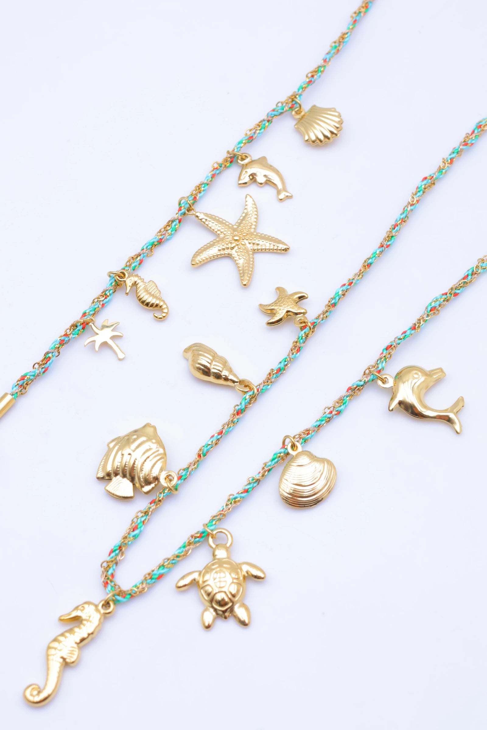 Parure de bijoux en acier inoxydable - TURQUOISE