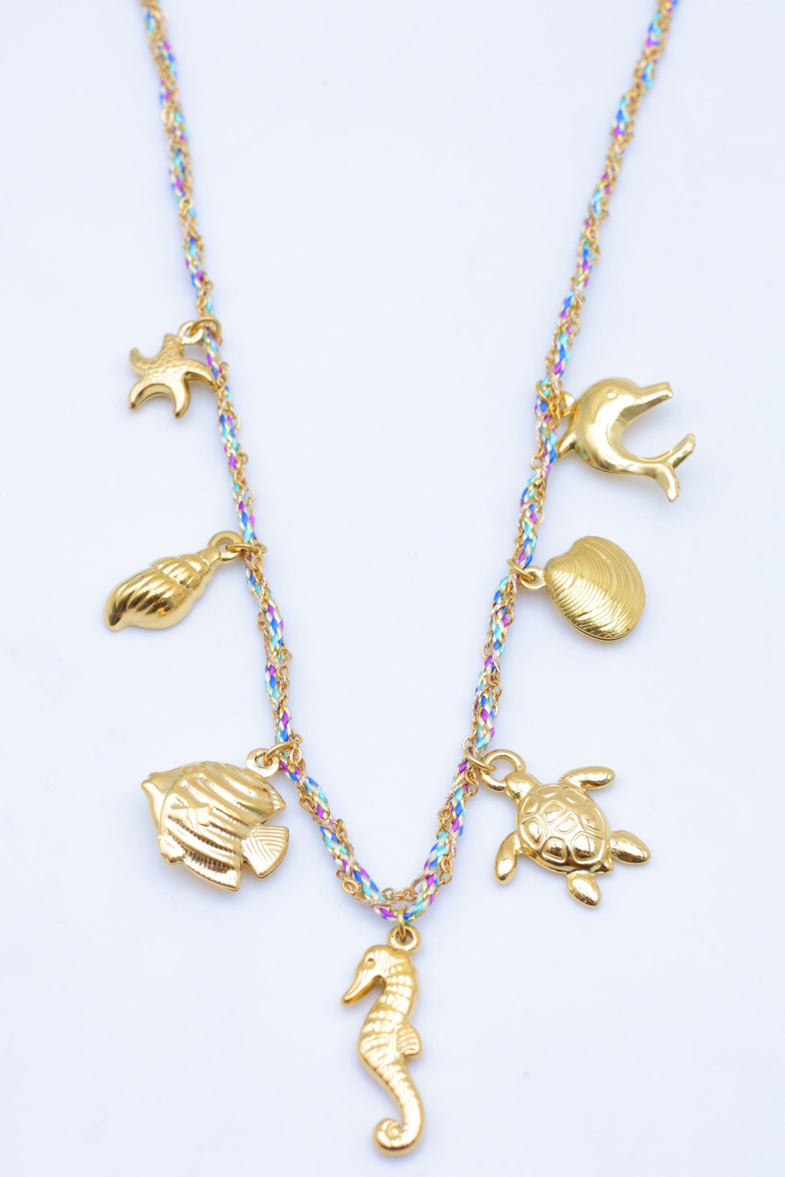 Collier en acier inoxydable - MULTICOLORE