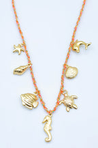 Collier en acier inoxydable - ORANGE