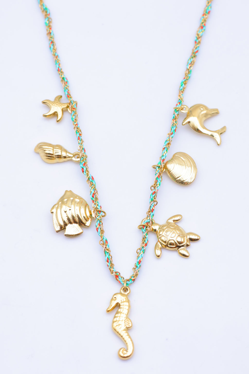 Collier en acier inoxydable - TURQUOISE