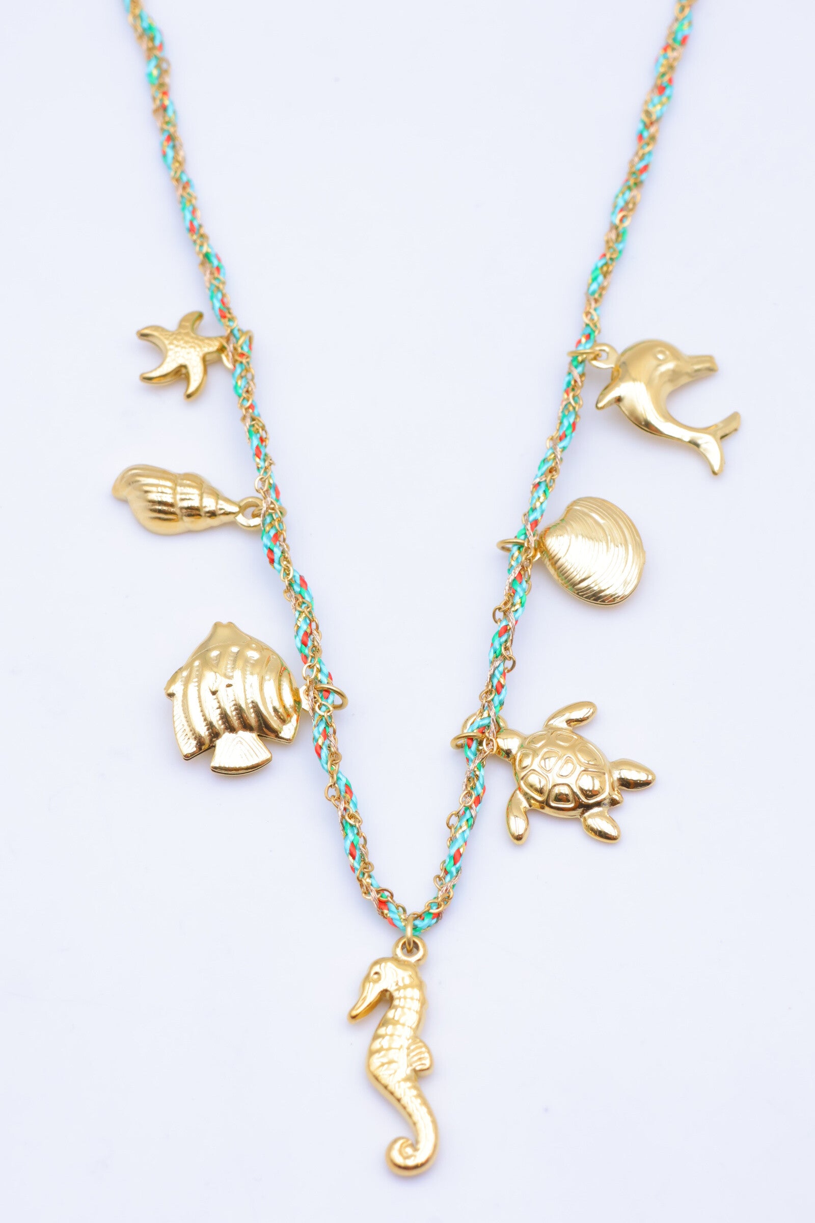 Collier en acier inoxydable - TURQUOISE