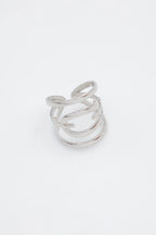 Bague en acier inoxydable ajustable - ARGENT
