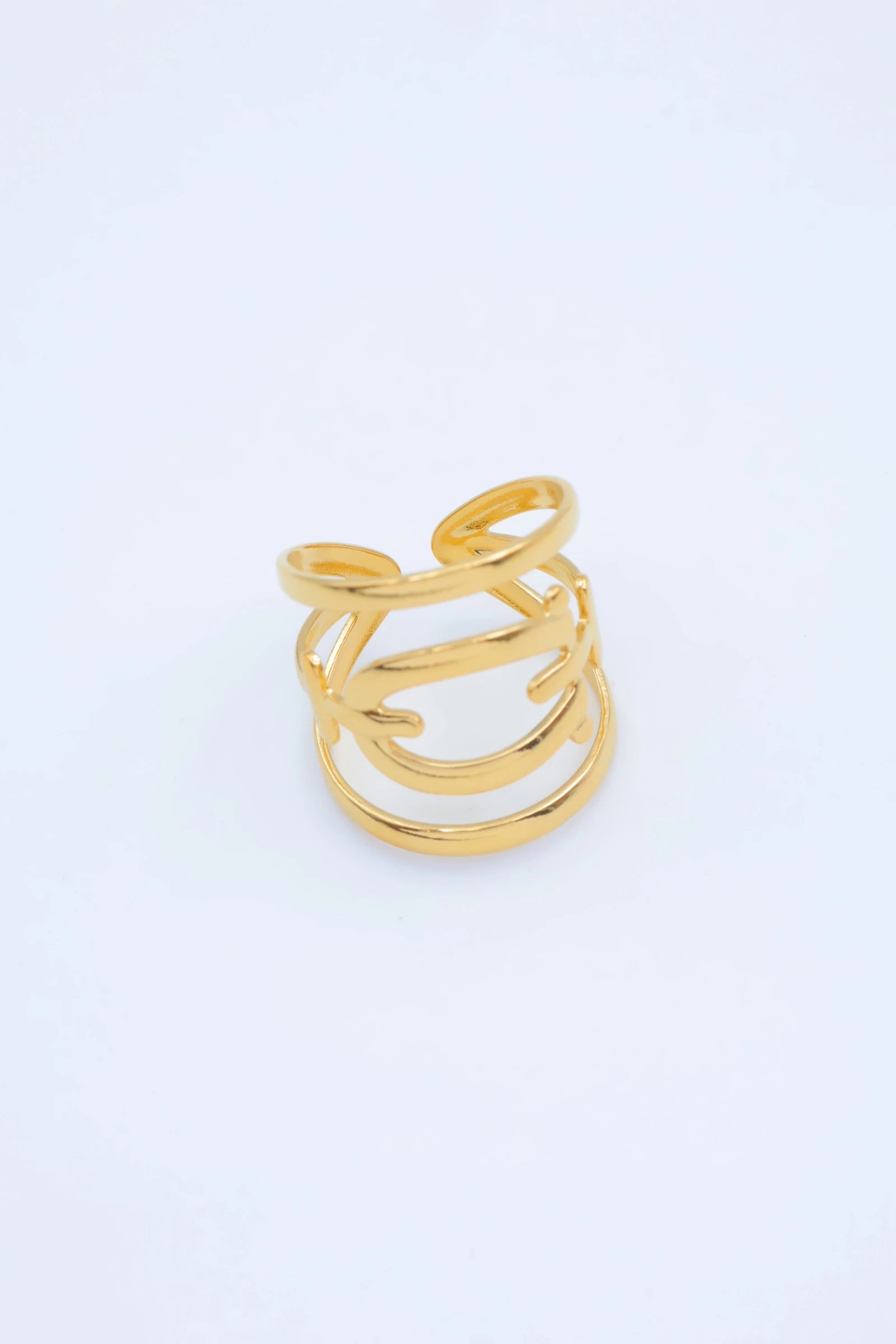 Bague en acier inoxydable ajustable - DORÉ