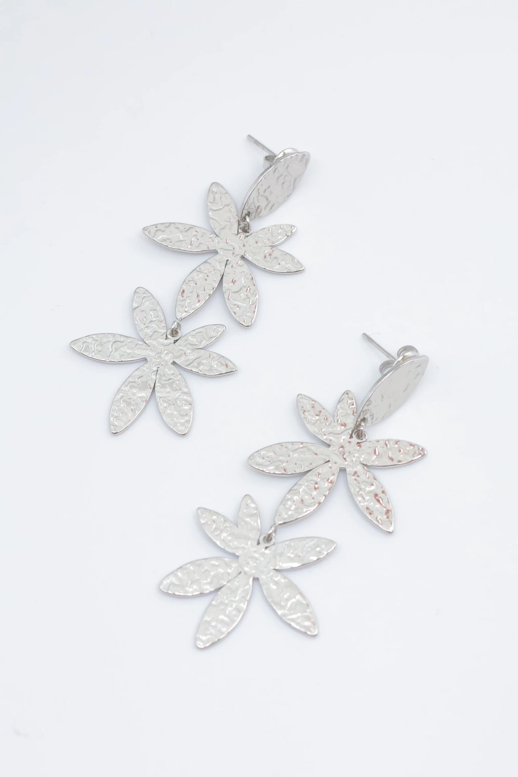 Boucles d'oreilles en acier inoxydable - ARGENT