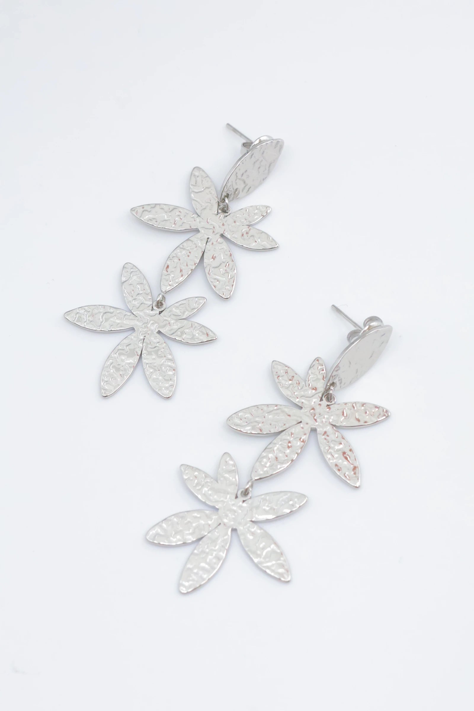 Boucles d'oreilles en acier inoxydable - ARGENT