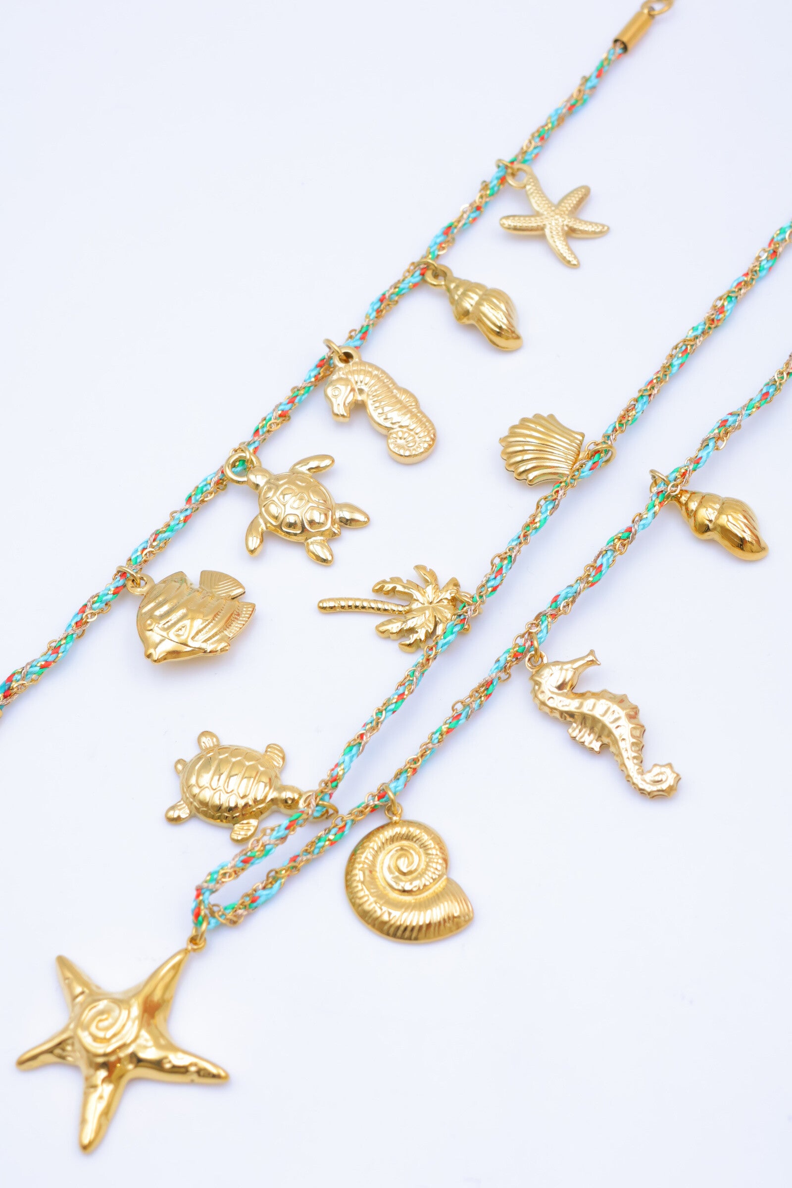Parure de bijoux en acier inoxydable - TURQUOISE