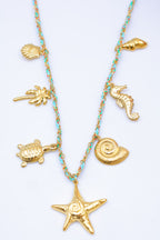 Collier en acier inoxydable - TURQUOISE