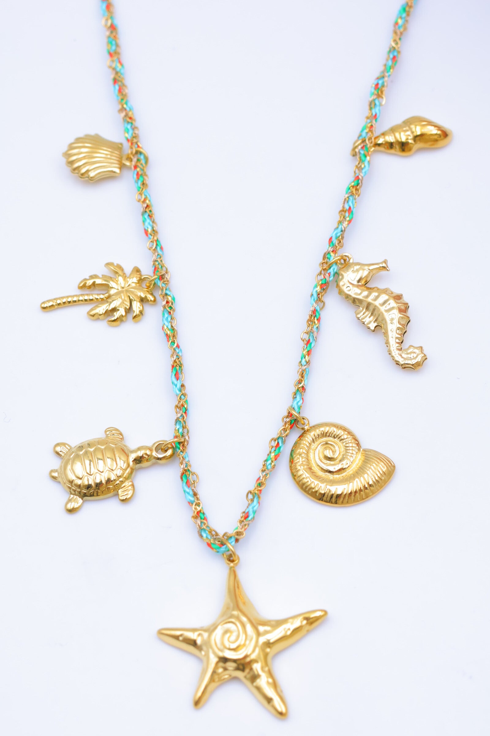 Collier en acier inoxydable - TURQUOISE