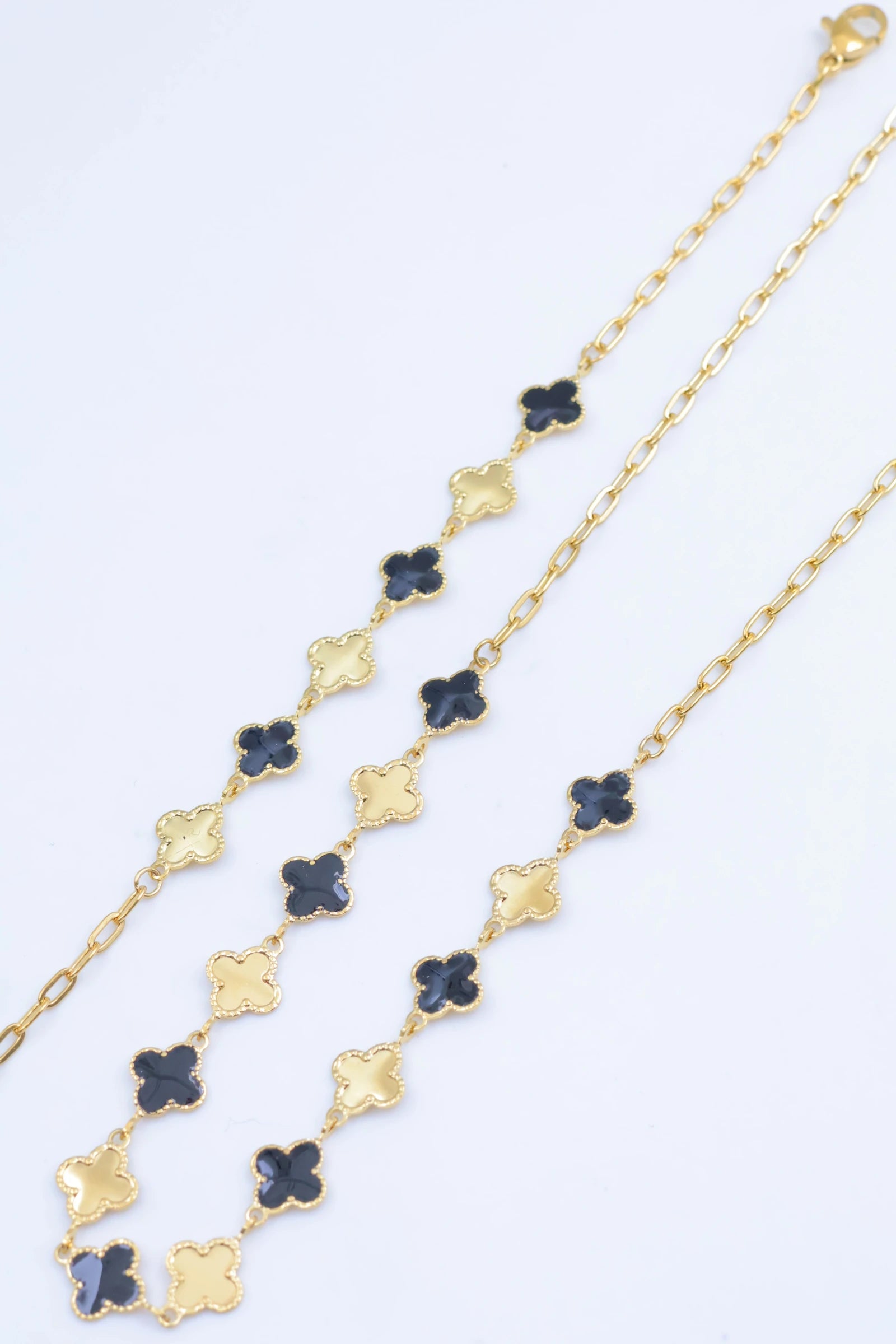 Parure de bijoux en acier inoxydable - NOIR
