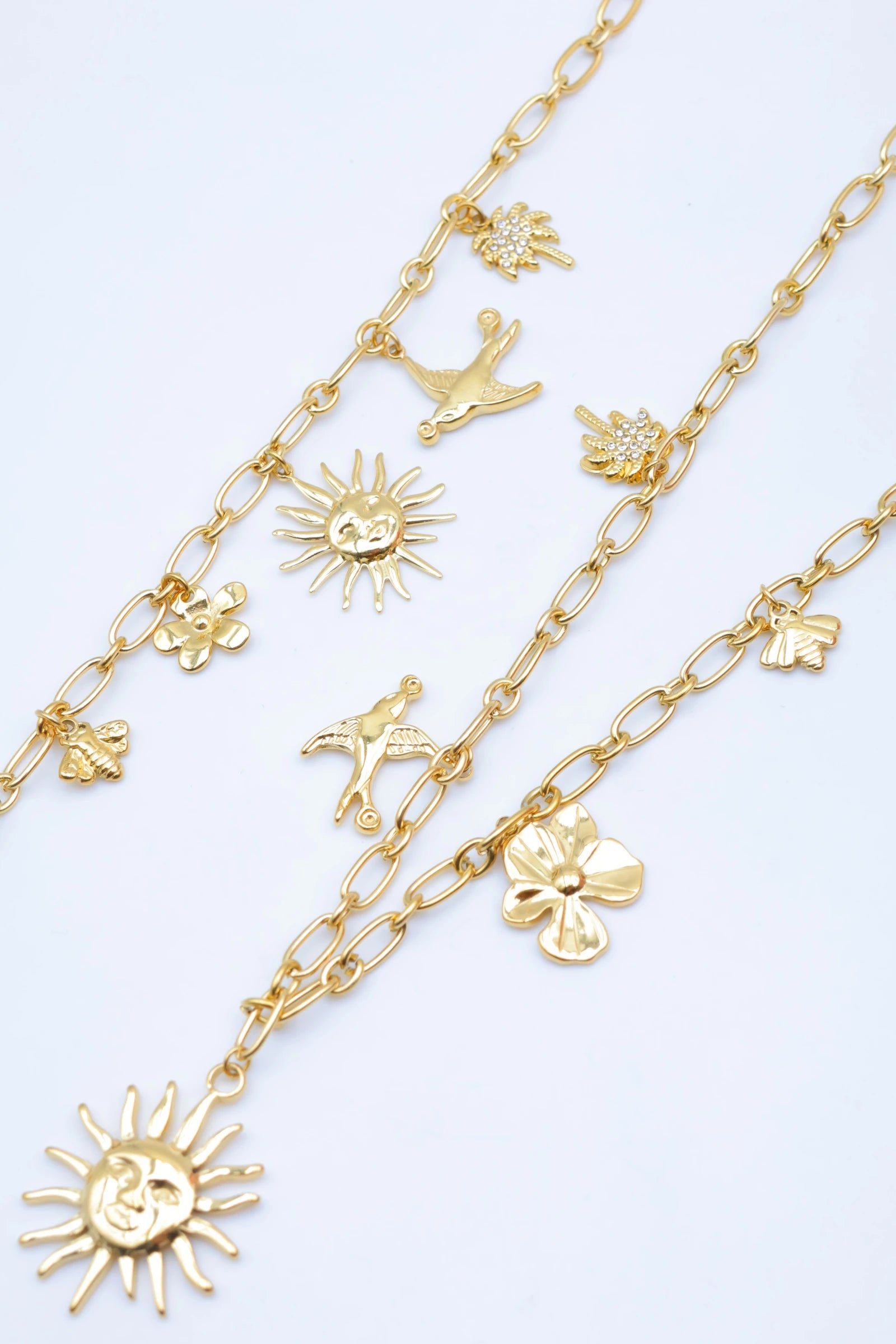 Parure de bijoux en acier inoxydable - DORÉ