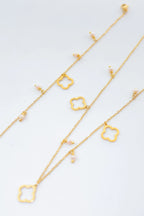 Parure de bijoux en acier inoxydable - BLANC