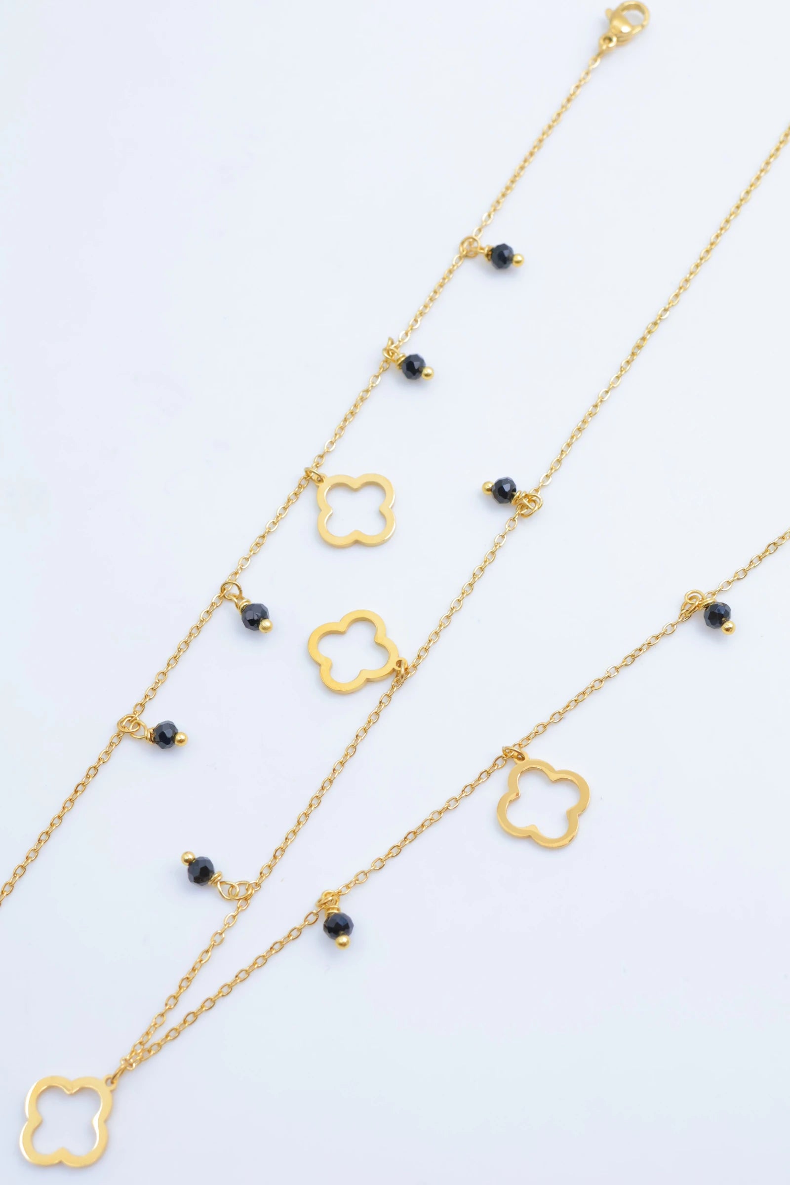 Parure de bijoux en acier inoxydable - NOIR