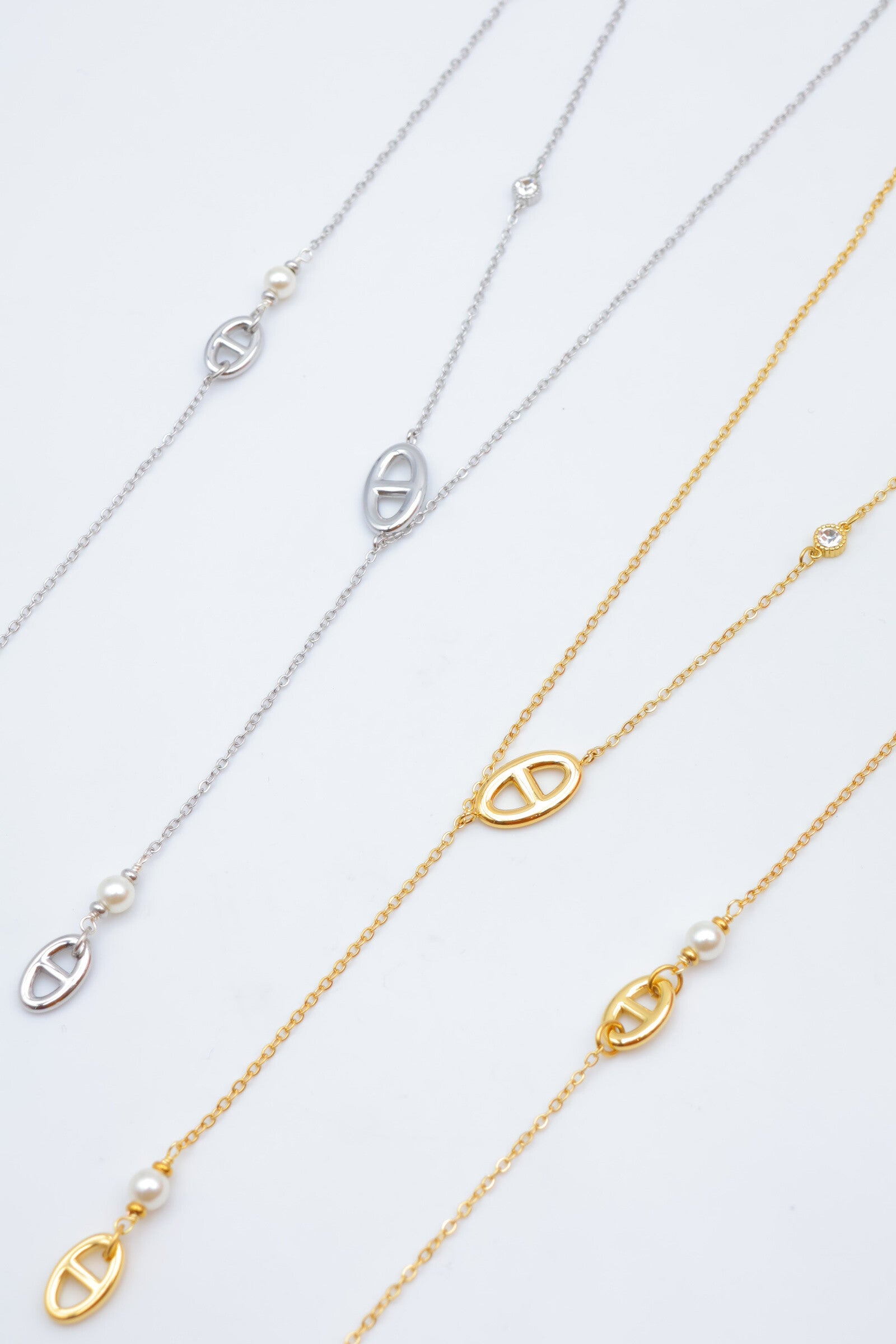 Parure de bijoux en acier inoxydable - DORÉ