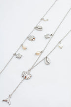 Parure de bijoux en acier inoxydable - ARGENT